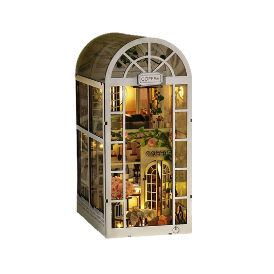 Coffee Garden miniature booknook from Joyful Memo