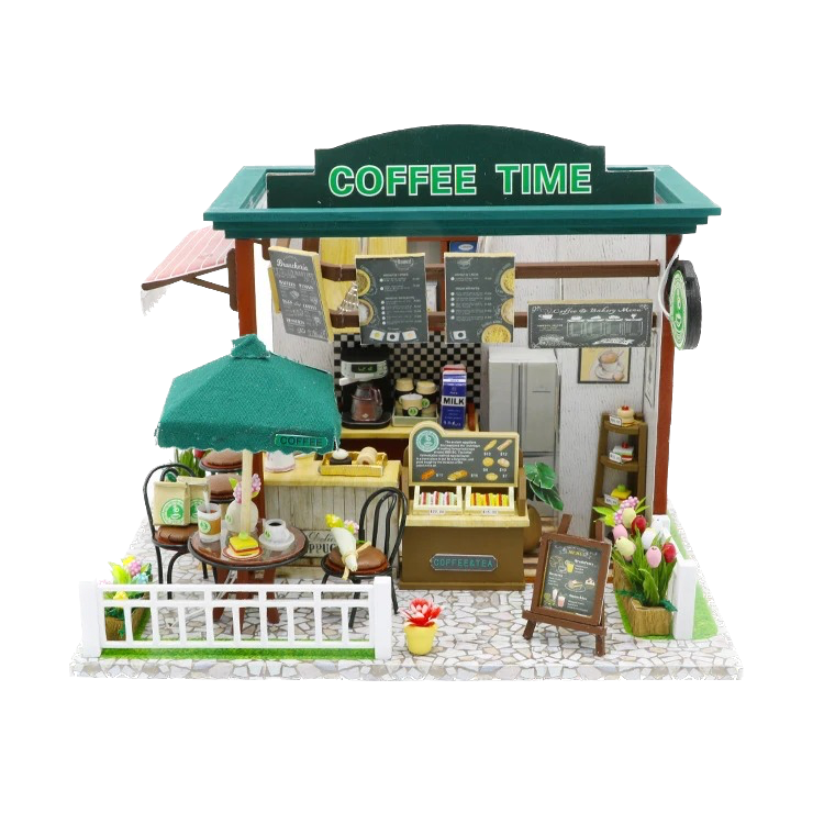 Coffee time miniature dollhouse from Joyful Memo
