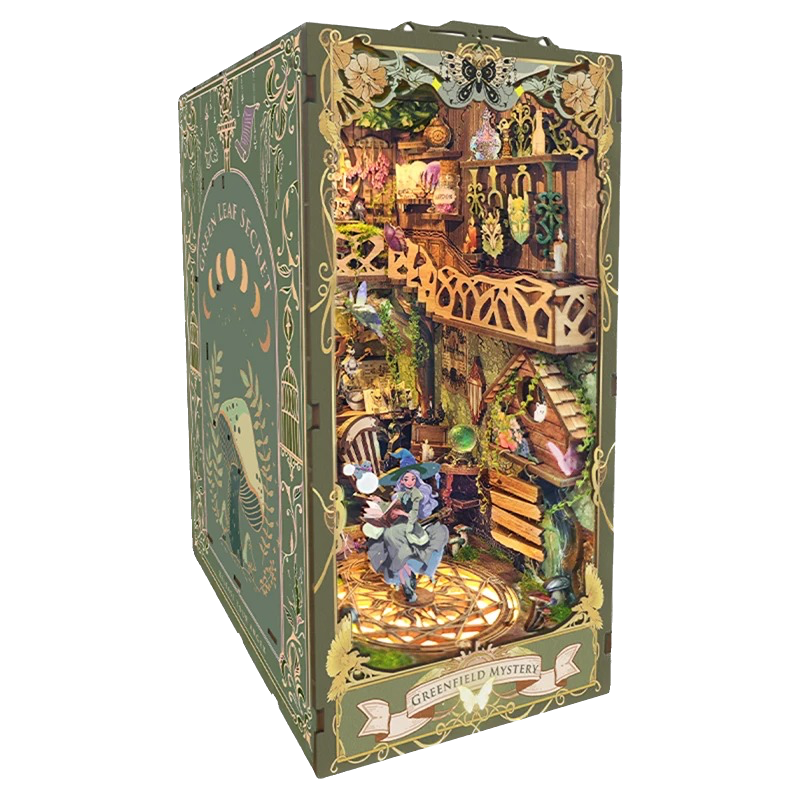 Greenfield Mystery miniature booknook from Joyful Memo