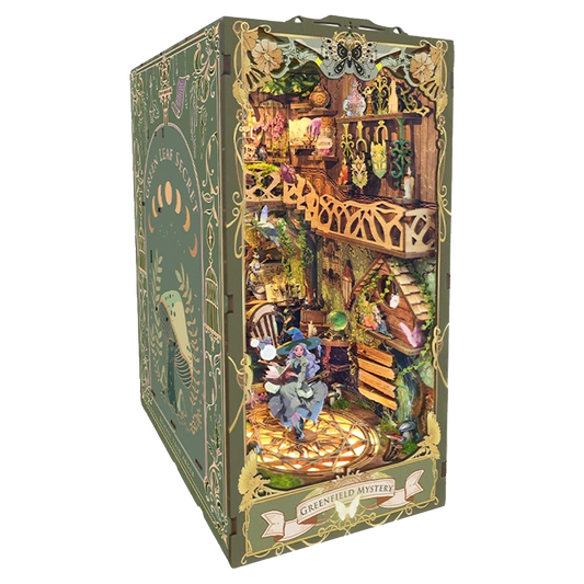 Greenfield Mystery miniature booknook from Joyful Memo