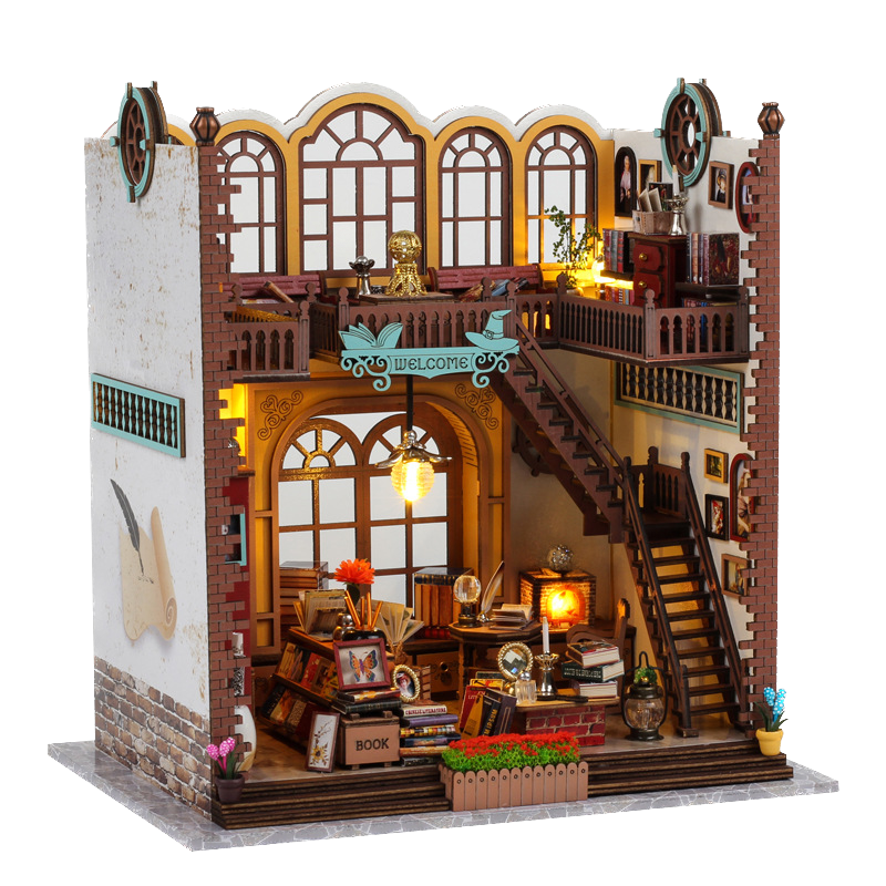 Magic book mansion miniature dollhouse from Joyful Memo