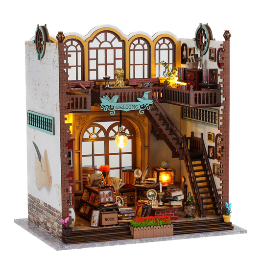 Magic book mansion miniature dollhouse from Joyful Memo