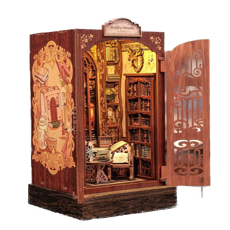 Book shop memories miniature booknook from Joyful Memo