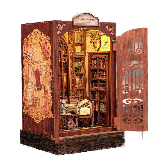 Book shop memories miniature booknook from Joyful Memo