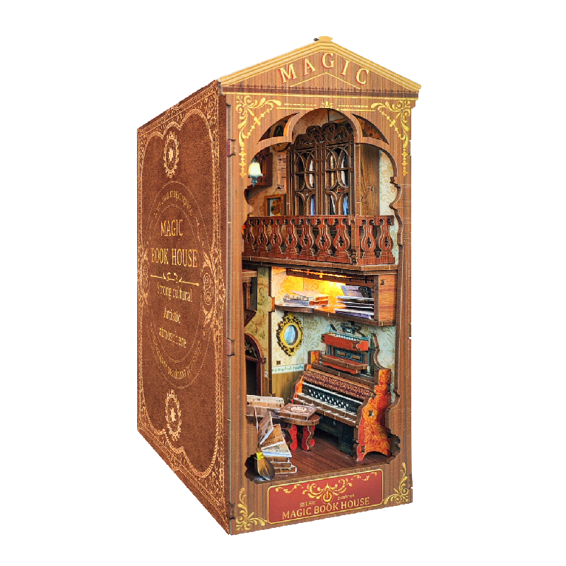 Magic book house miniature booknook from Joyful Memo