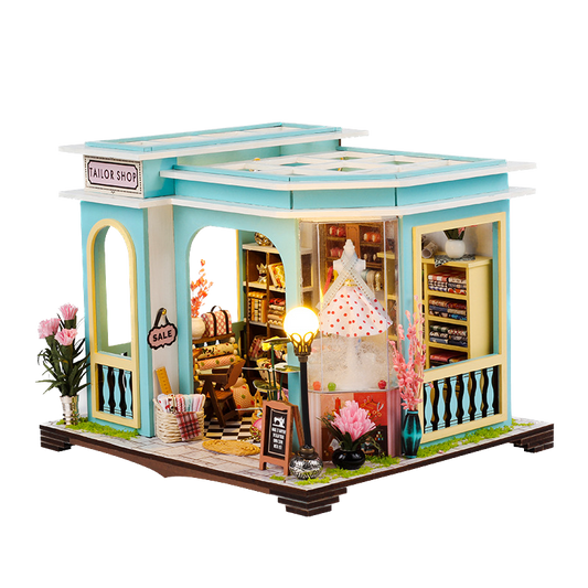 mini tailor shop miniature dollhouse from Joyful Memo