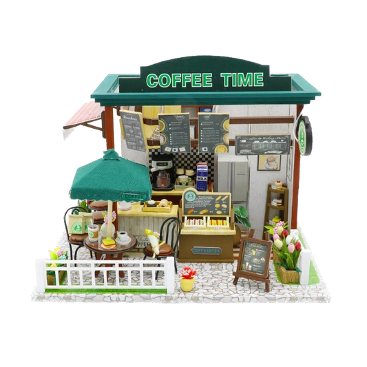 Coffee time miniature dollhouse from Joyful Memo