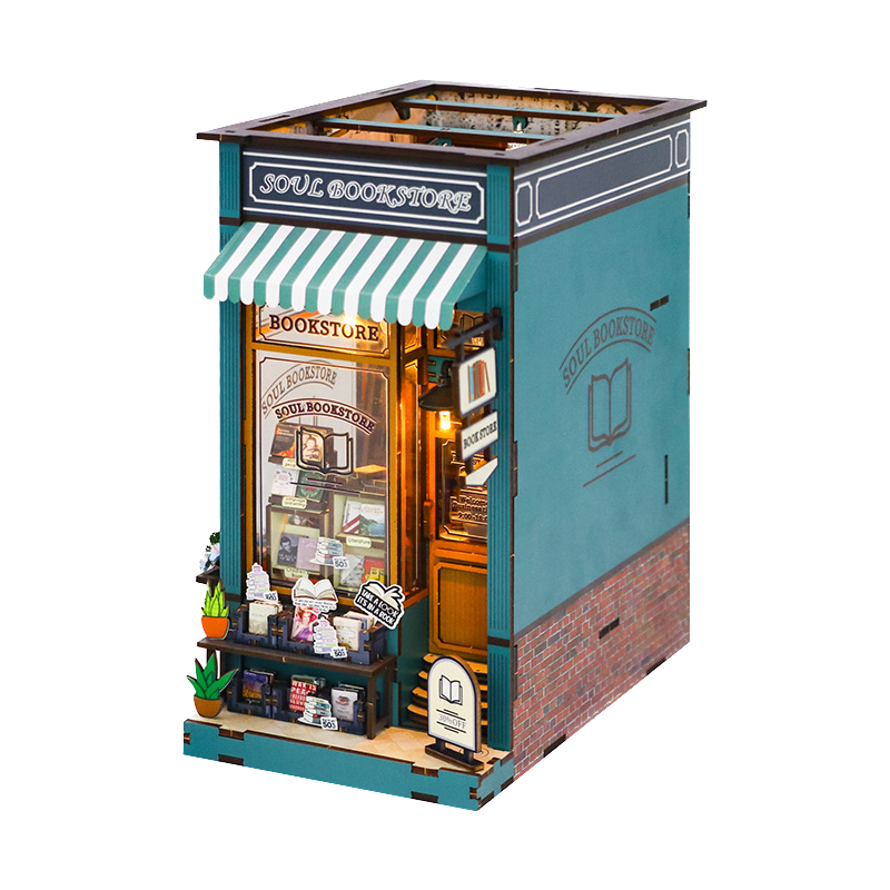 Soul book store miniature booknook from Joyful Memo