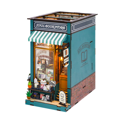 Soul book store miniature booknook from Joyful Memo
