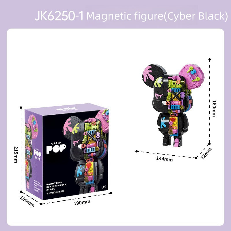 Colorful magnetic bear