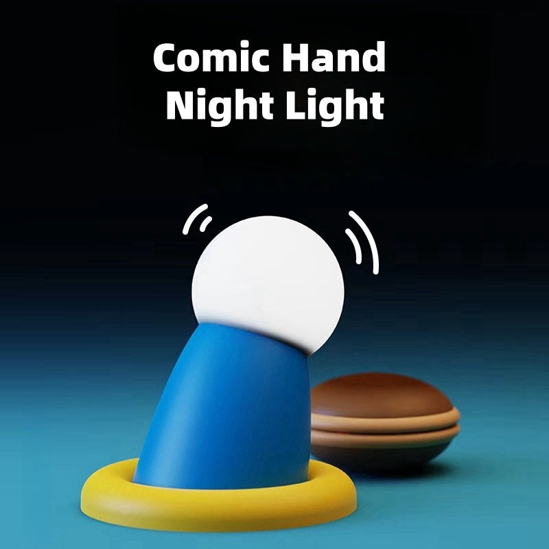 Comic hand night light