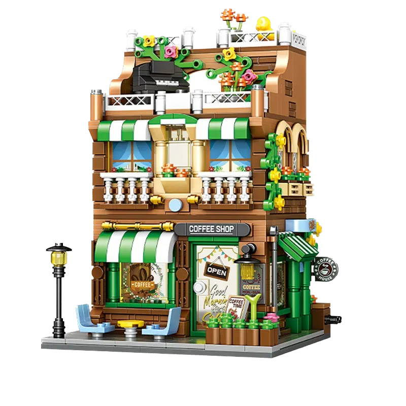 BrickCoffeeShop Puzzle build shop toy